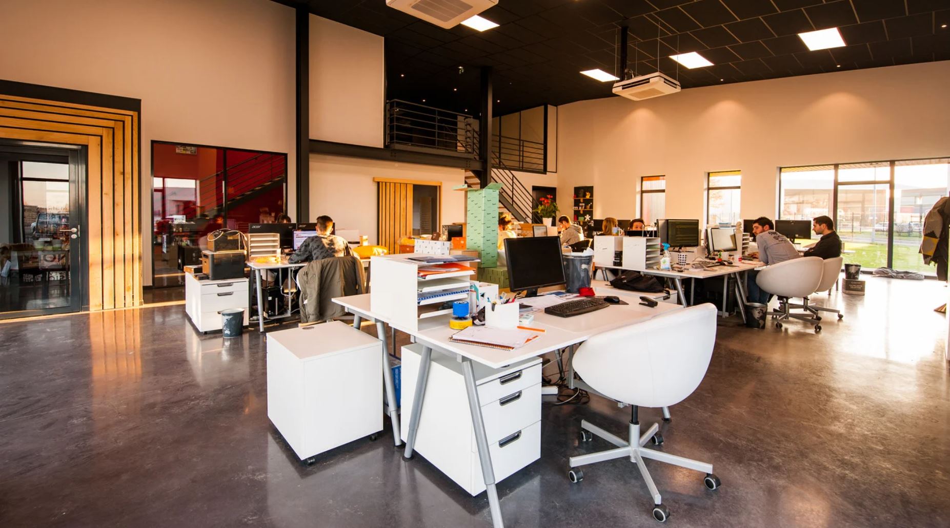 An office space that is optimized for collaboration