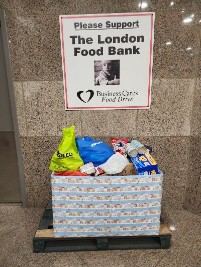 Business Cares Christmas Food Drive at Summit Properties’ commercial and residential buildings